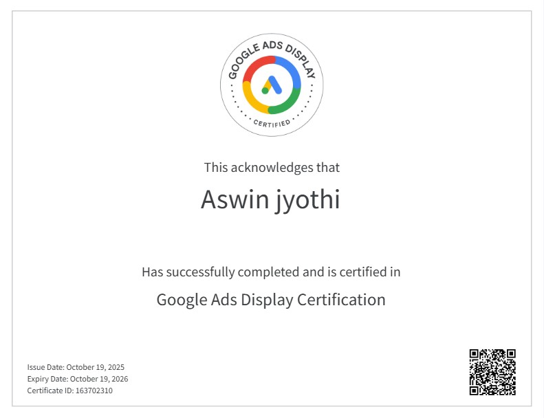 digital-marketing-expert-in-calict-aswins-google-ads-certificate-file og